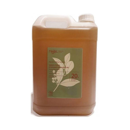 Najel Naturalne mydło z Aleppo w płynie 20% oleju laurowego 5 l